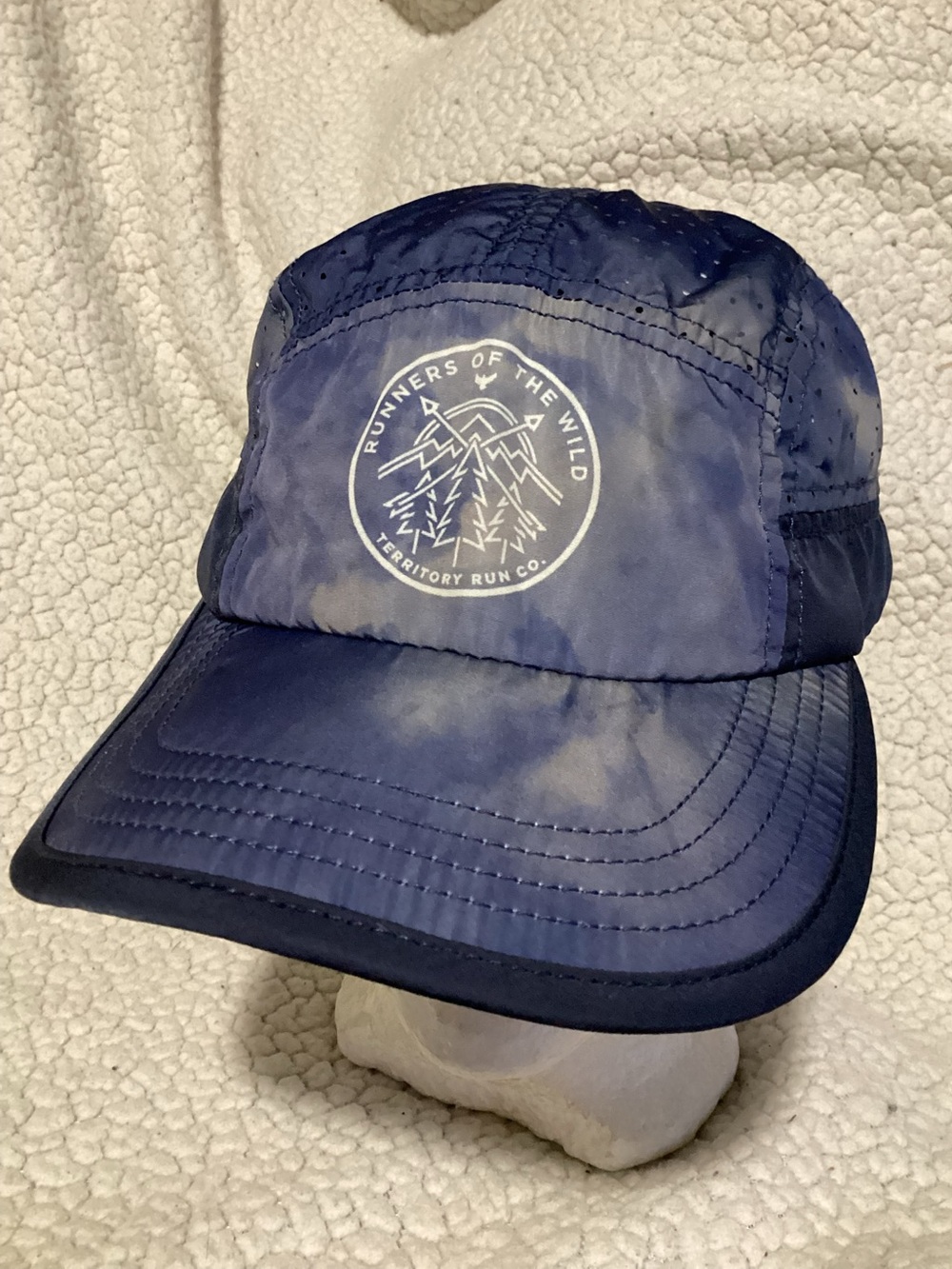 TERRITORY RUN CO. Runners of the Wild Long Haul Cap Navy Blue Tie-dye Hat Unisex